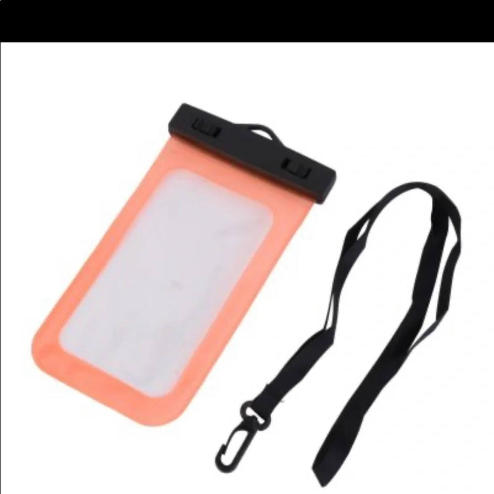 🆕🏝Waterproof Phone Case with Lanyard- Pink available.